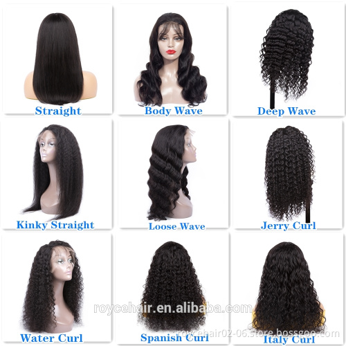 150% 180% Density Wholesale Cambodian Human Hair Curly Lace Wigs, 10a Raw Burmese Long Natural Curly Hair 4x4 Lace Front Wig